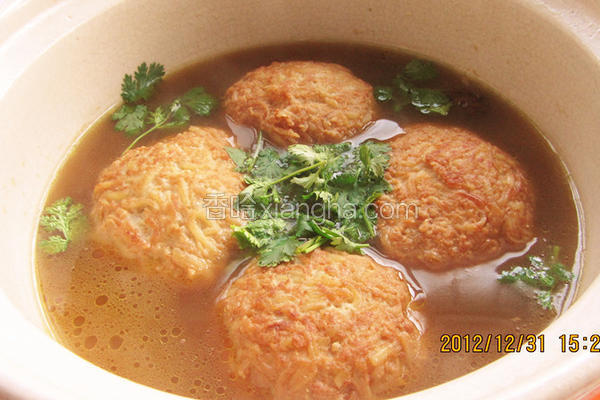 土豆狮子头