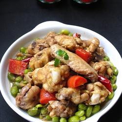 清烧毛豆鸡块的做法[图]