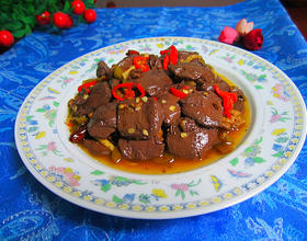 酸辣鸡血[图]