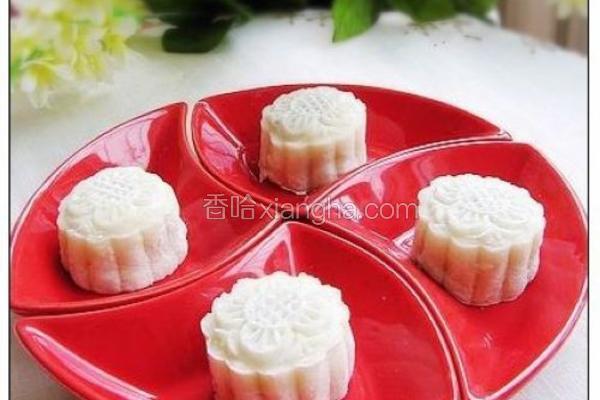 紫薯冰皮月饼