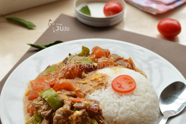 番茄牛肉滑蛋饭
