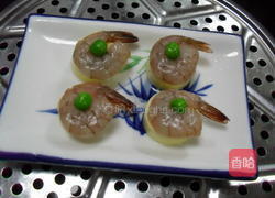 荠菜玉子虾仁的做法图解6