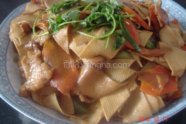 尖椒干豆腐