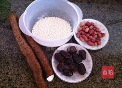 花生蜜枣山药粥的做法图解1