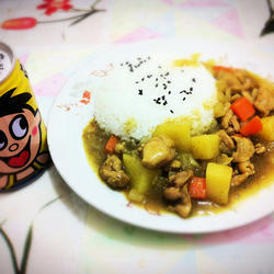 黄金咖喱鸡肉饭的做法[图]