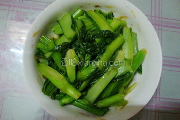 简单炒菜心