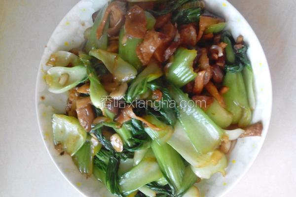 香菇油菜肉片