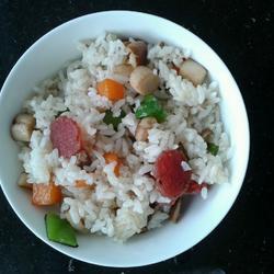 腊肠时蔬炒饭的做法[图]
