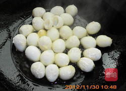 黄花菜烧鹌鹑蛋的做法图解7