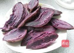 玉米面紫薯卷的做法图解1