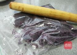 玉米面紫薯卷的做法图解3