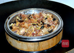 冬菇蒸鸡肉的做法图解4