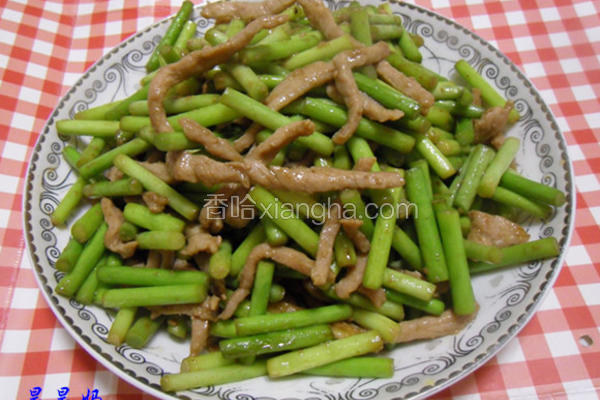 蒜薹炒肉丝