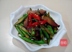 家常菜芦笋炒腊肉的做法图解9