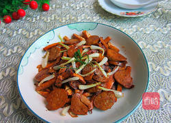 香干炒鱼丸的做法图解9