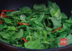 豆豉鲮鱼油麦菜的做法图解4