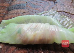 油煎包菜卷的做法图解7