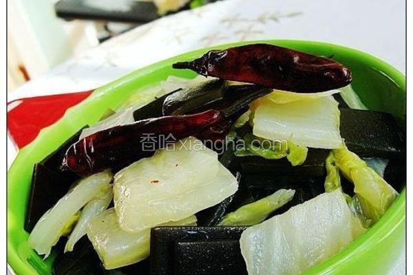 白菜帮辣海带