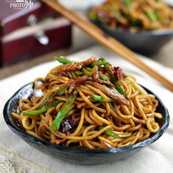 豆角肉丝炒面的做法[图]