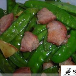 荷兰豆炒瘦肉的做法[图]