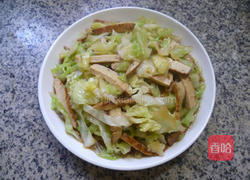 香干炒包心菜的做法图解11