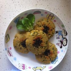 葱香杂粮芝麻小饼的做法[图]
