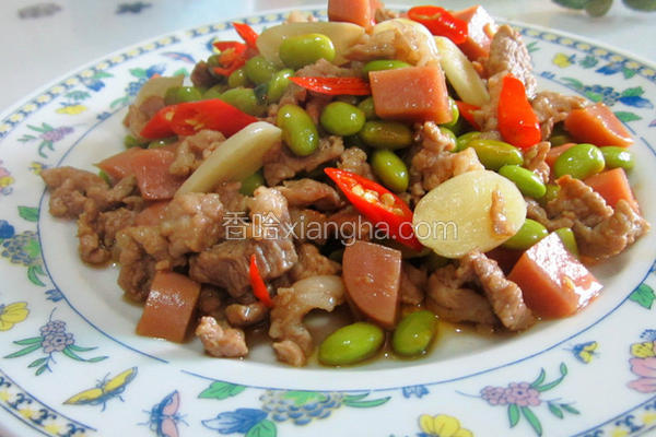 黄豆火腿炒肉