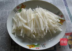 凉拌沙葛木耳的做法图解2