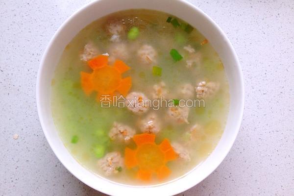 青豆肉丸汤