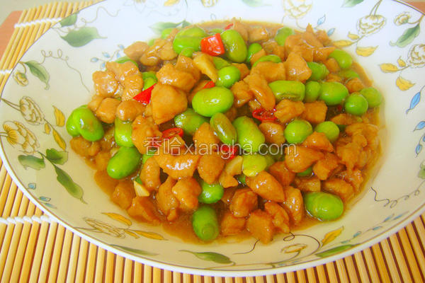 家常毛豆肉丁