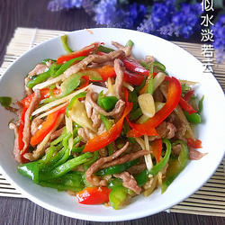 仔姜爆肉丝的做法[图]