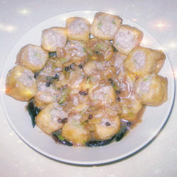肉馅酿豆腐泡的做法[图]