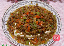 榨菜肉末蒸豆腐的做法图解11