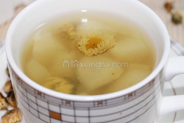 雪梨菊花茶
