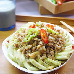 肉末蒸茄子的做法[图]