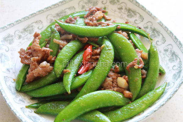 甜豆炒肉丝