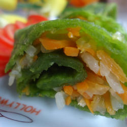 菠菜胡萝卜卷的做法[图]