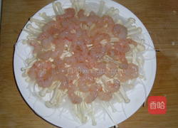 金针粉丝蒸虾的做法图解7