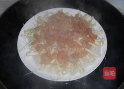 金针粉丝蒸虾的做法图解8