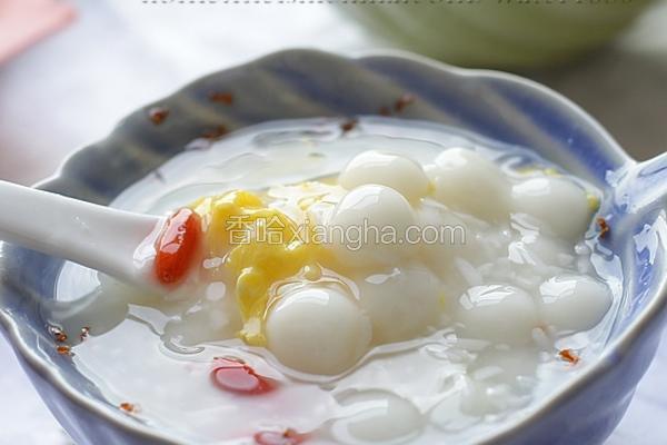 蛋花酒酿圆子