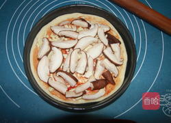 香菇火腿披萨的做法图解11