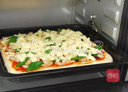 牛肉粒罗勒披萨的做法图解17