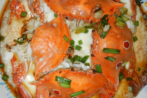 螃蟹蒸豆腐