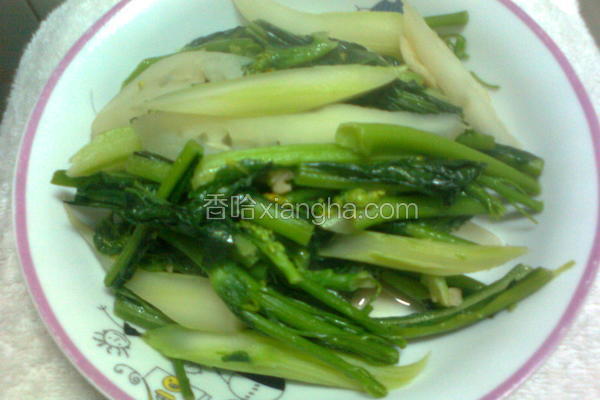 清炒迟菜心