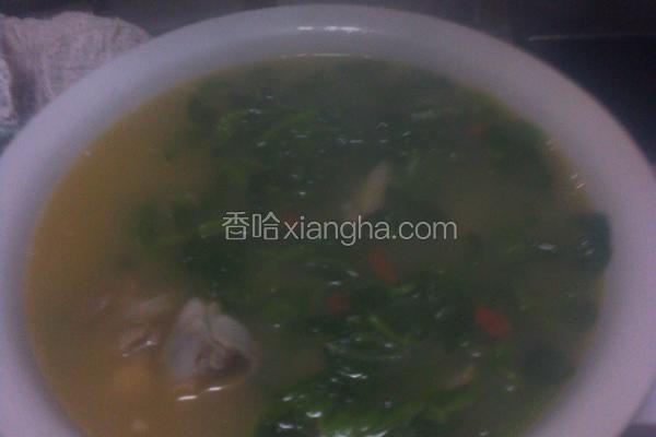 豆苗猪蹄汤