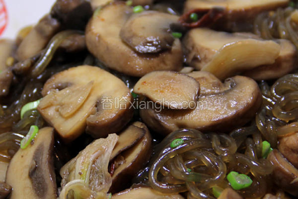 蘑菇燒粉條