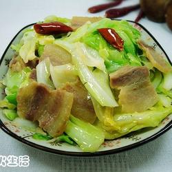 腊肉炒手撕包菜的做法[图]