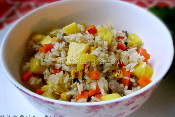 简易菠萝炒饭