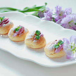 甜心蓝莓泡芙的做法[图]
