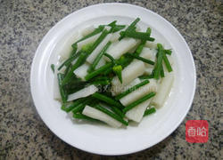 韭菜花炒山药的做法图解12